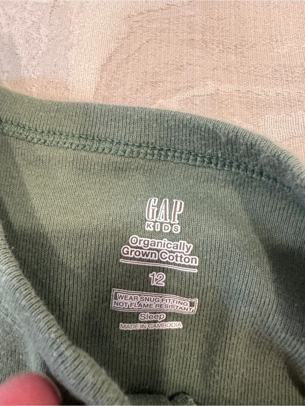 GAP Boys Solid Blue, Olive Long-Sleeve Pajama Set (3 pairs PJs) (1) Carters blue